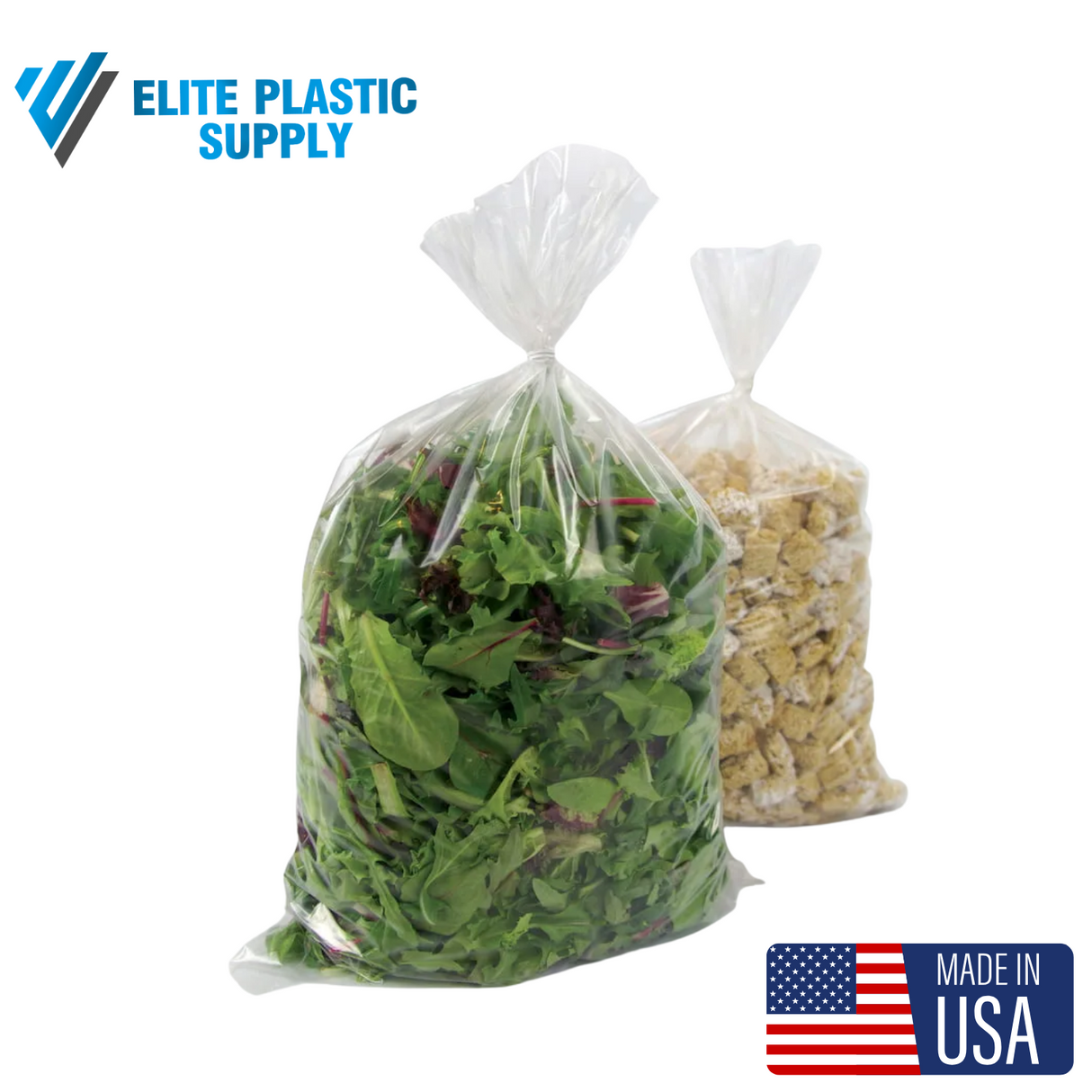 18 Inch Food FDA Clear Bags - 1 Mil - 500/Case