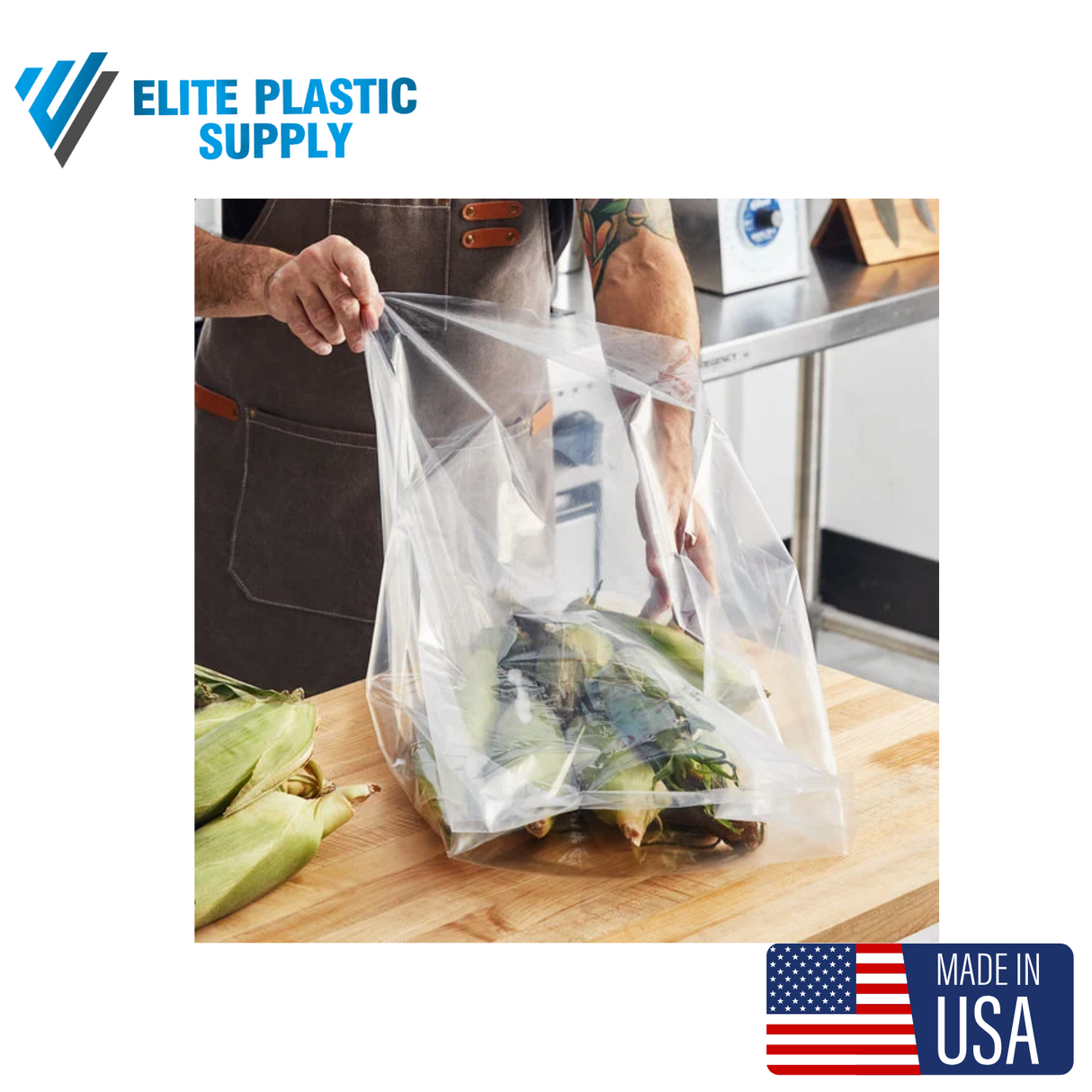 30 Inch Food FDA Clear Bags - 1.2 Mil - 260/Case